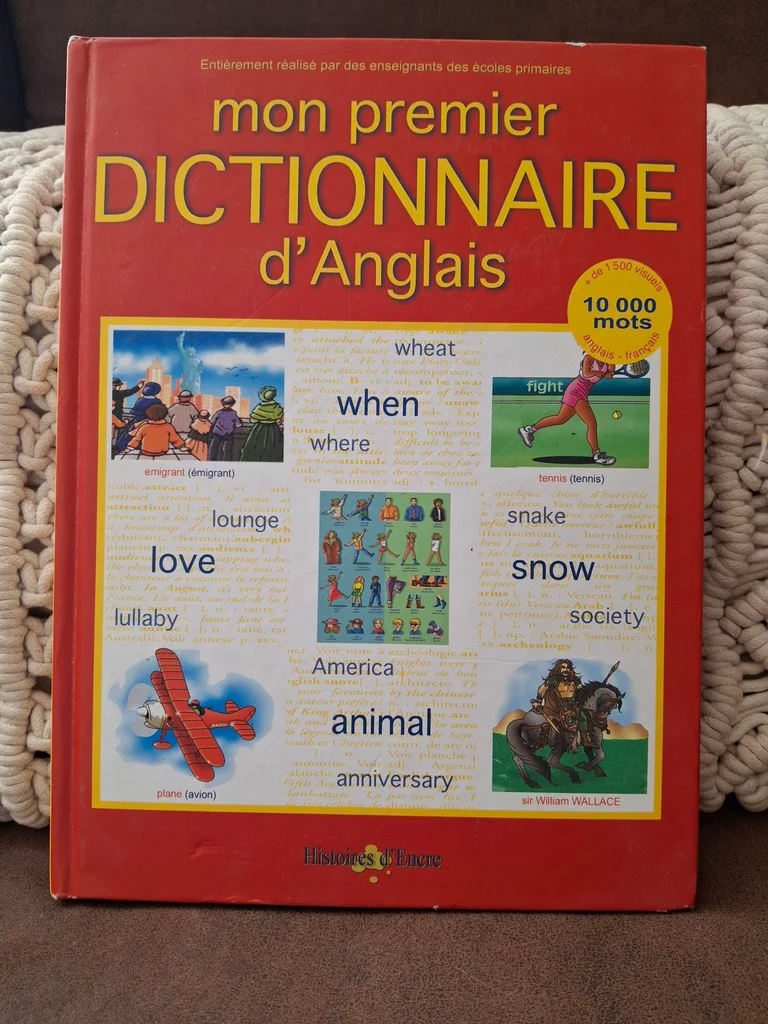 Vintage mon premier dictionnaire d'anglais 10000 mots et illustrations